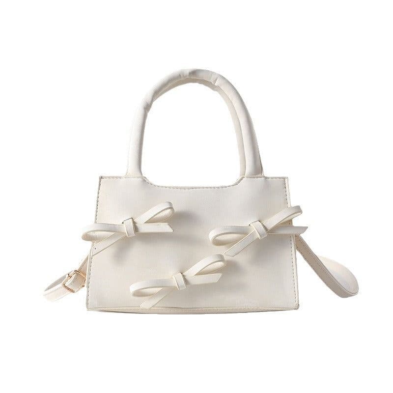 image-Fashion Special-interest Bowknot Portable Small Square Bag For Women