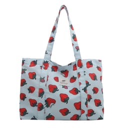 image-Large Capacity Floral Nylon Shoulder Bag