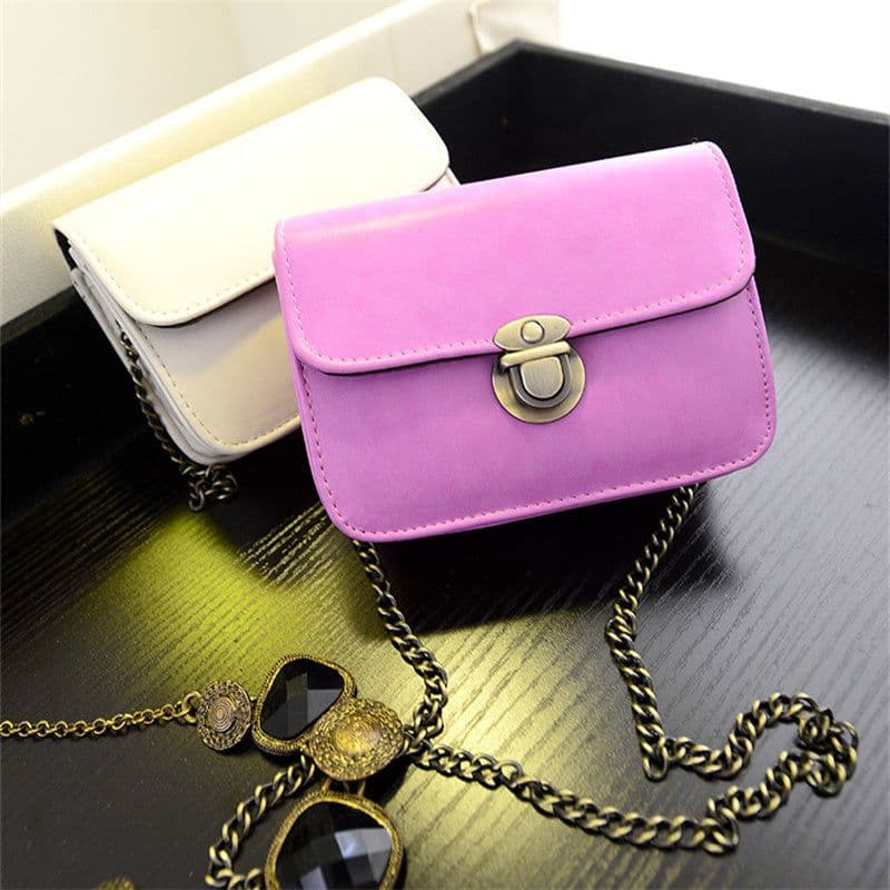image-Women's Fashion Simple Casual Retro Chain Shoulder Crossbody Bag