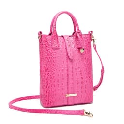 image-Women's Retro Multi-color Concave-convex Crocodile Pattern Shoulder Bag