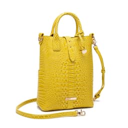 image-Women's Retro Multi-color Concave-convex Crocodile Pattern Shoulder Bag