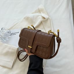 image-Diamond Small Bag Women's New Fashion Shoulder Underarm Bag High-grade Western Style