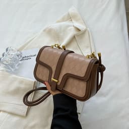 image-Diamond Small Bag Women's New Fashion Shoulder Underarm Bag High-grade Western Style