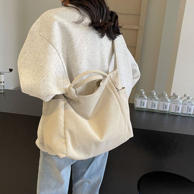 image-Corduroy Women's Fashion Shoulder Crossbody Bag
