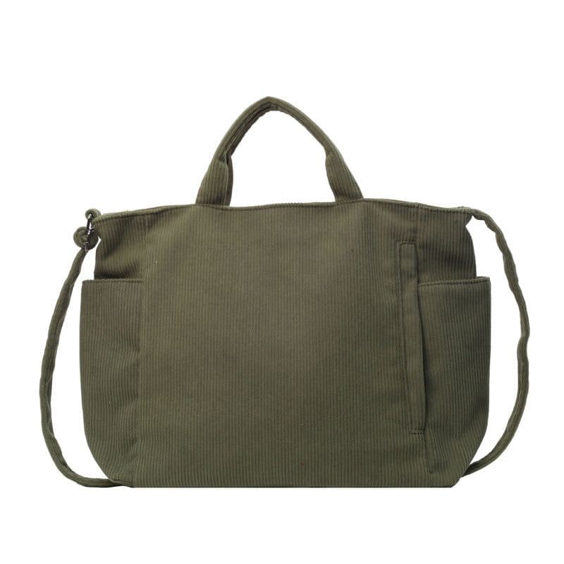 image-Corduroy Women's Fashion Shoulder Crossbody Bag