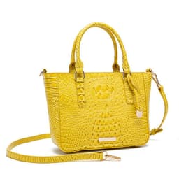 image-Women's Fashion Retro Brahmin Crocodile Pattern Portable Underarm Messenger Bag