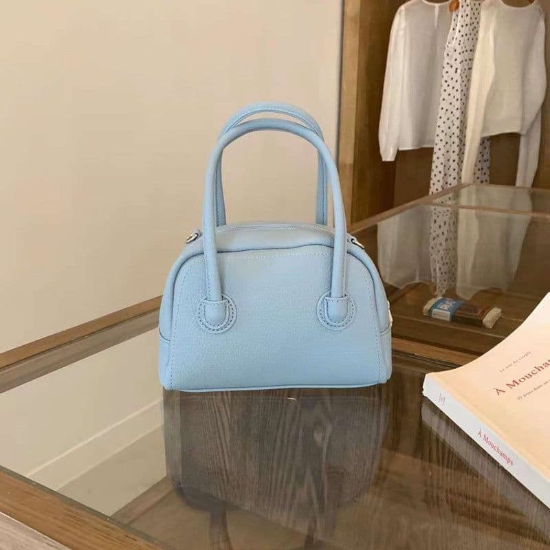 image-Women's Fashion Simple Lychee Pattern Portable Shoulder Messenger Bag