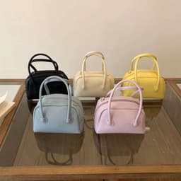 image-Women's Fashion Simple Lychee Pattern Portable Shoulder Messenger Bag