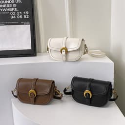 image-Women's Retro High-grade Fashion Crossbody Saddle Bag