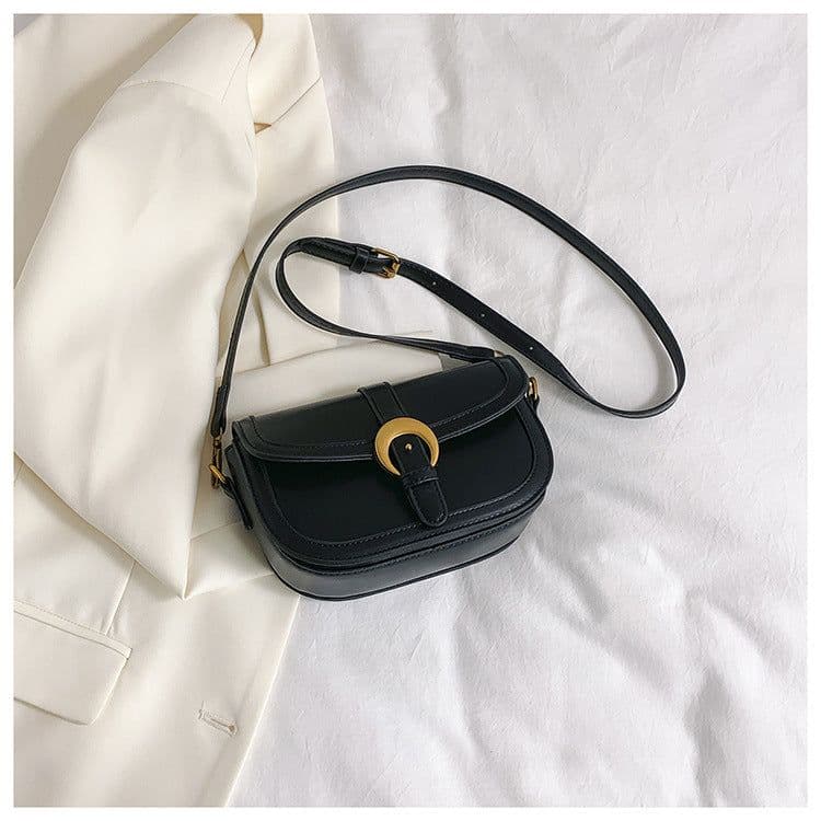 image-Women's Retro High-grade Fashion Crossbody Saddle Bag