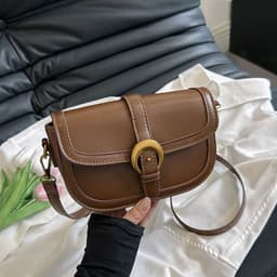 image-Women's Retro High-grade Fashion Crossbody Saddle Bag