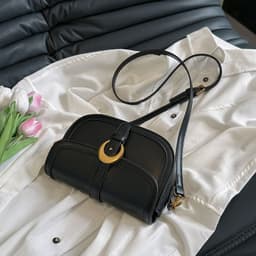 image-Women's Retro High-grade Fashion Crossbody Saddle Bag