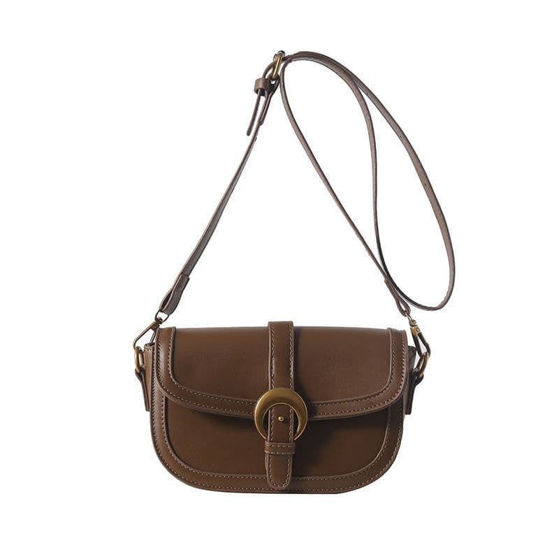image-Women's Retro High-grade Fashion Crossbody Saddle Bag