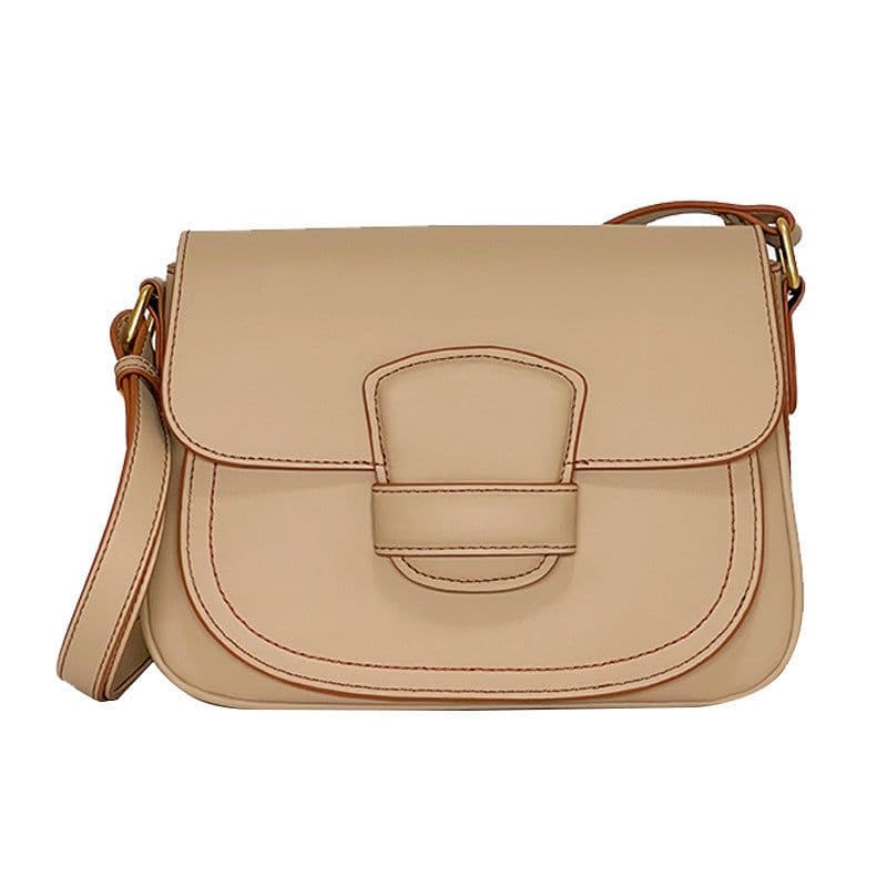 image-High-grade Exquisite Shoulder Crossbody Clamshell Genuine Leather Bag