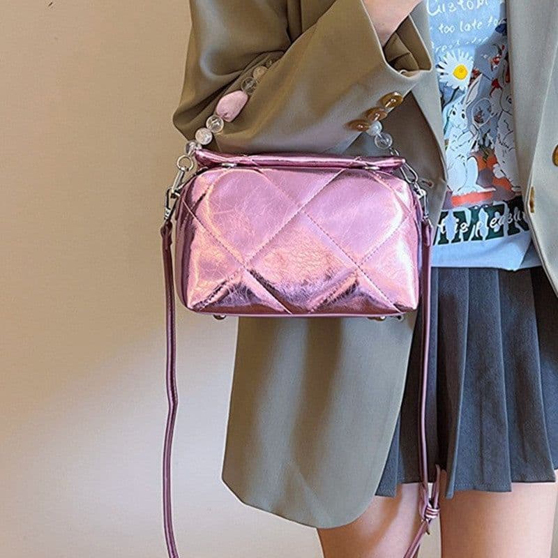 image-Fashion Women's Western Style Chain Messenger Bag