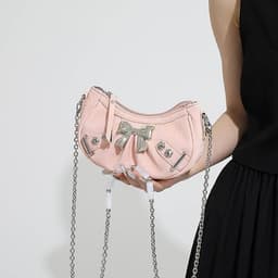 image-Fashion Bowknot Chain Crossbody Women's Bag