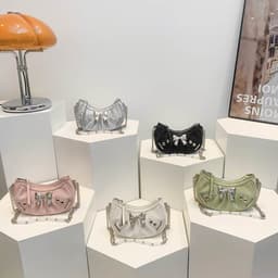 image-Fashion Bowknot Chain Crossbody Women's Bag