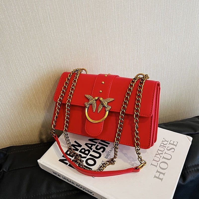 image-Women's Messenger Bag Swallow Chain Fashion Shoulder Bag