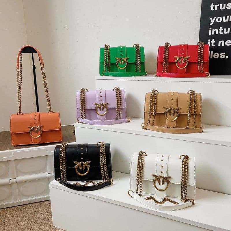 image-Women's Messenger Bag Swallow Chain Fashion Shoulder Bag