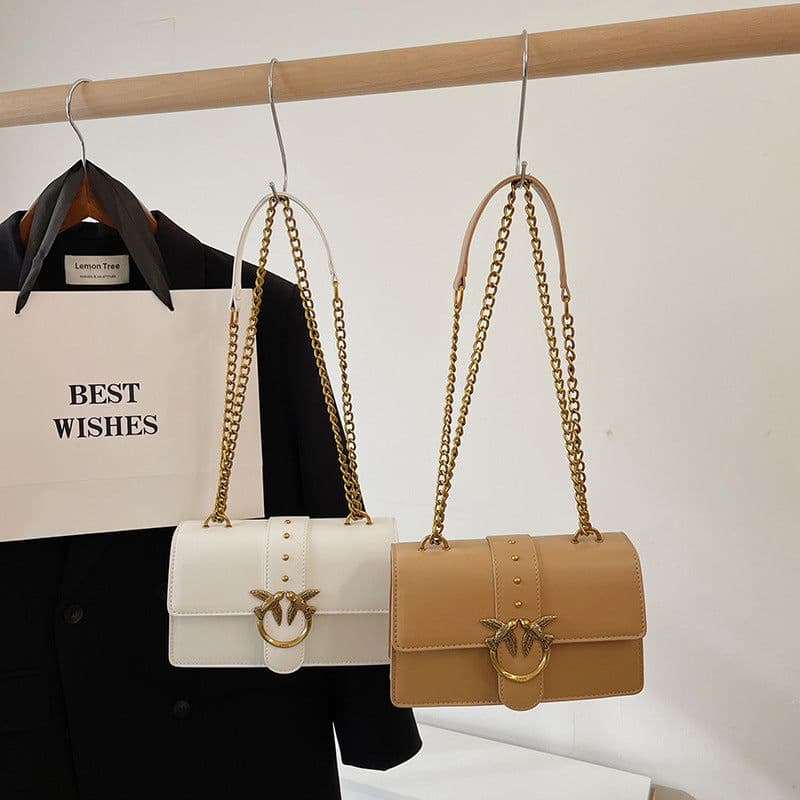 image-Women's Messenger Bag Swallow Chain Fashion Shoulder Bag