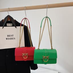 image-Women's Messenger Bag Swallow Chain Fashion Shoulder Bag