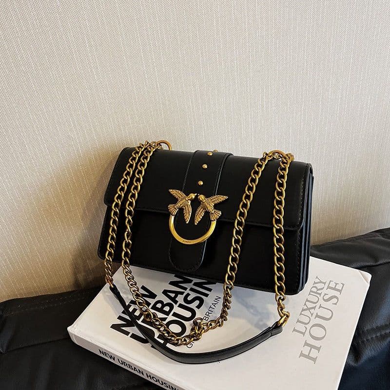 image-Women's Messenger Bag Swallow Chain Fashion Shoulder Bag
