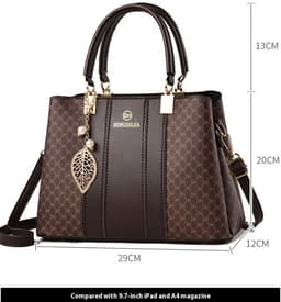image-Women's Elegant Contrast Color And Versatile Crossbody Large Capacity Shoulder Handbag