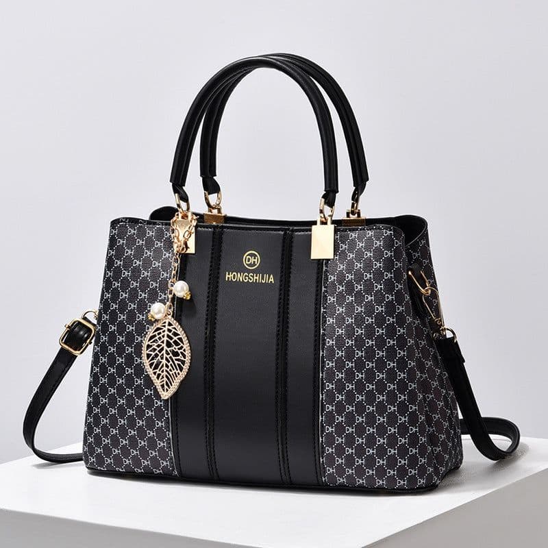 image-Women's Elegant Contrast Color And Versatile Crossbody Large Capacity Shoulder Handbag