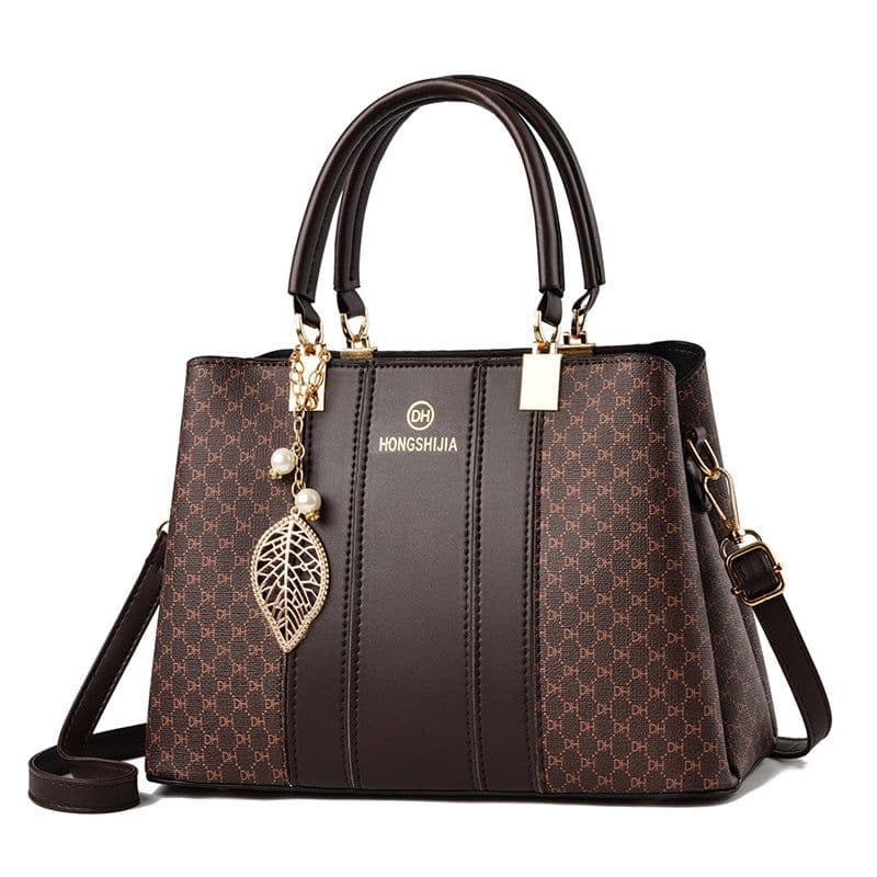 image-Women's Elegant Contrast Color And Versatile Crossbody Large Capacity Shoulder Handbag