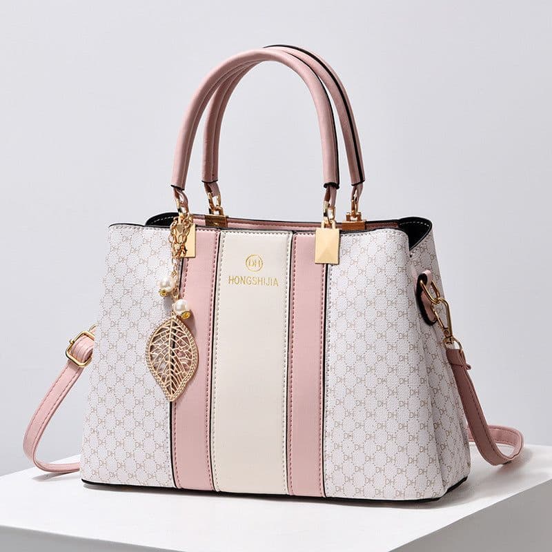 image-Women's Elegant Contrast Color And Versatile Crossbody Large Capacity Shoulder Handbag