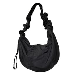 image-Women's Fashionable Simple Pleated Nylon Cloth Portable Shoulder Bag