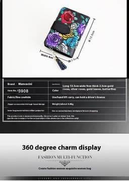 image-Fashion Women's Leather Wallet Short