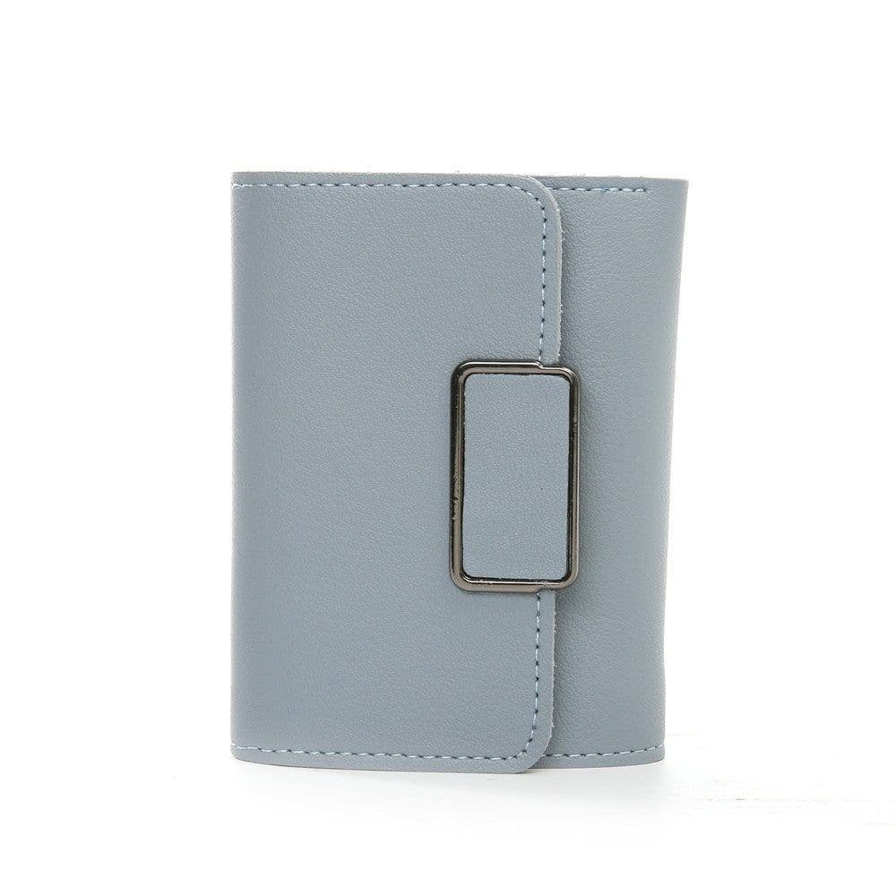 image-Women's Short And Simple Plaid Fashion Wallet