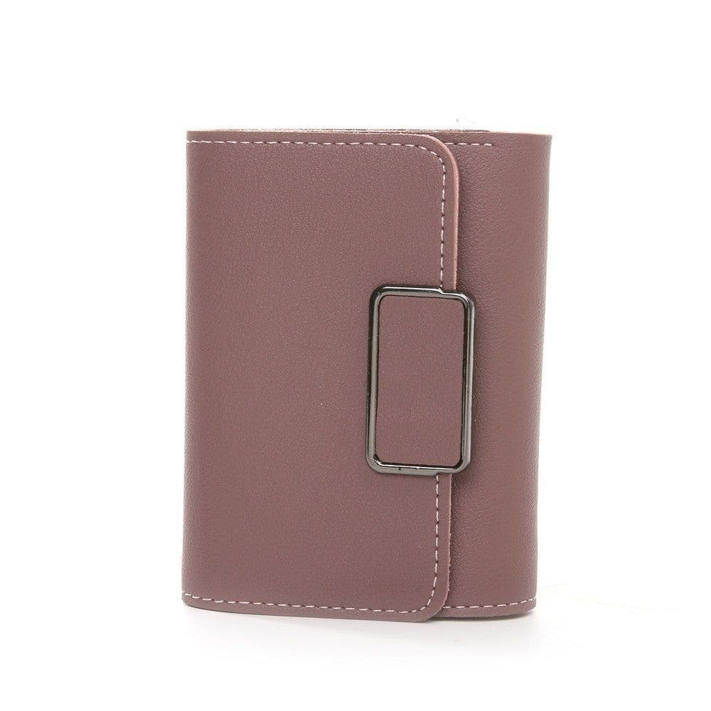 image-Women's Short And Simple Plaid Fashion Wallet