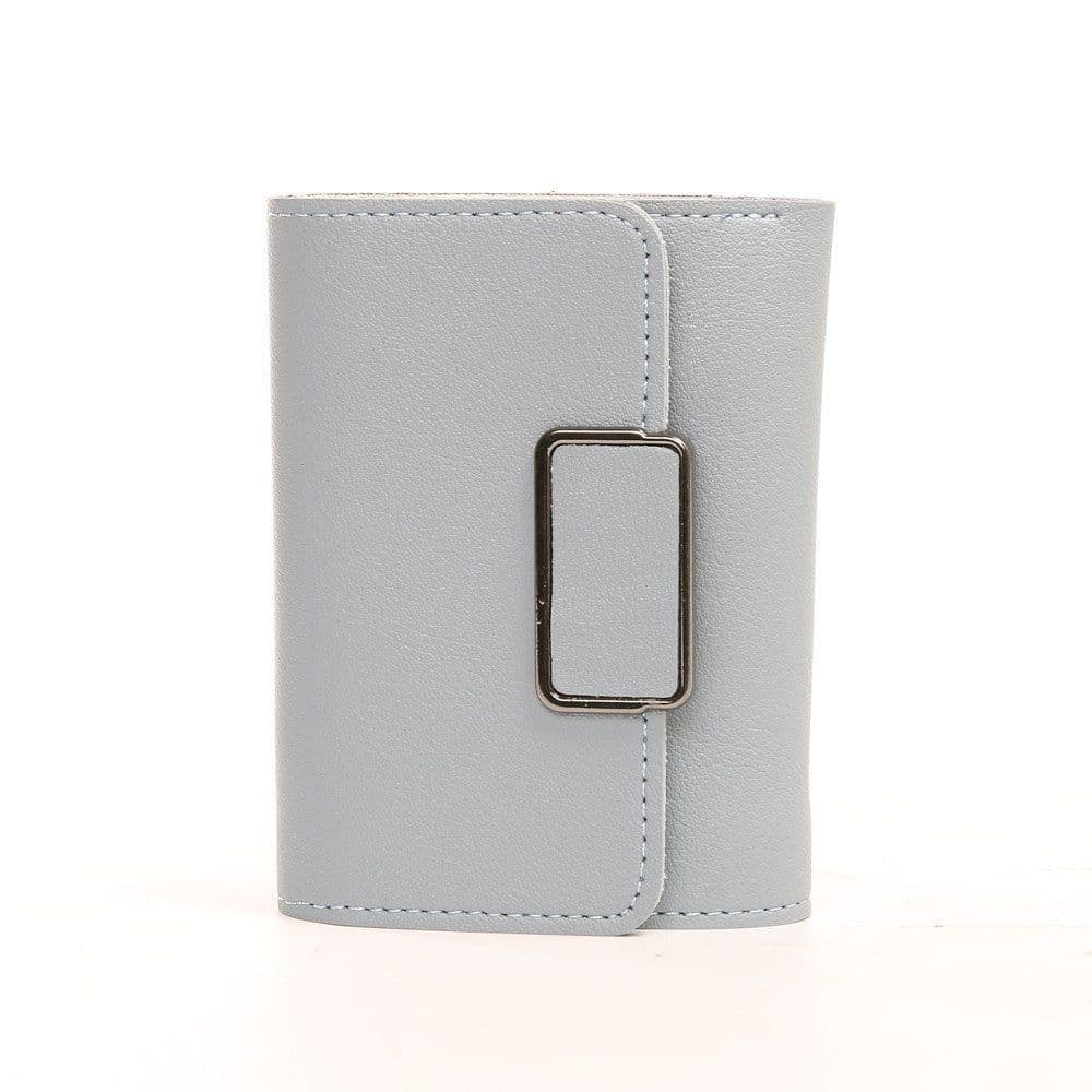 image-Women's Short And Simple Plaid Fashion Wallet