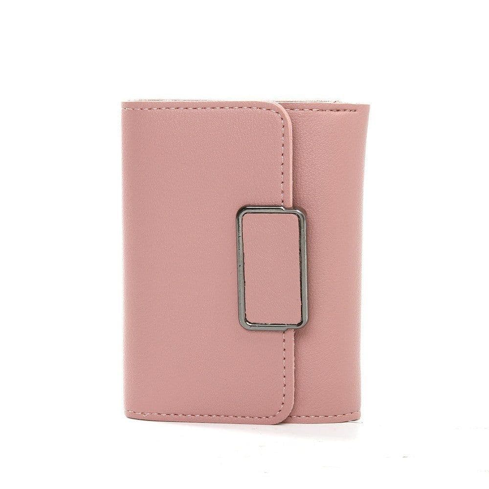 image-Women's Short And Simple Plaid Fashion Wallet
