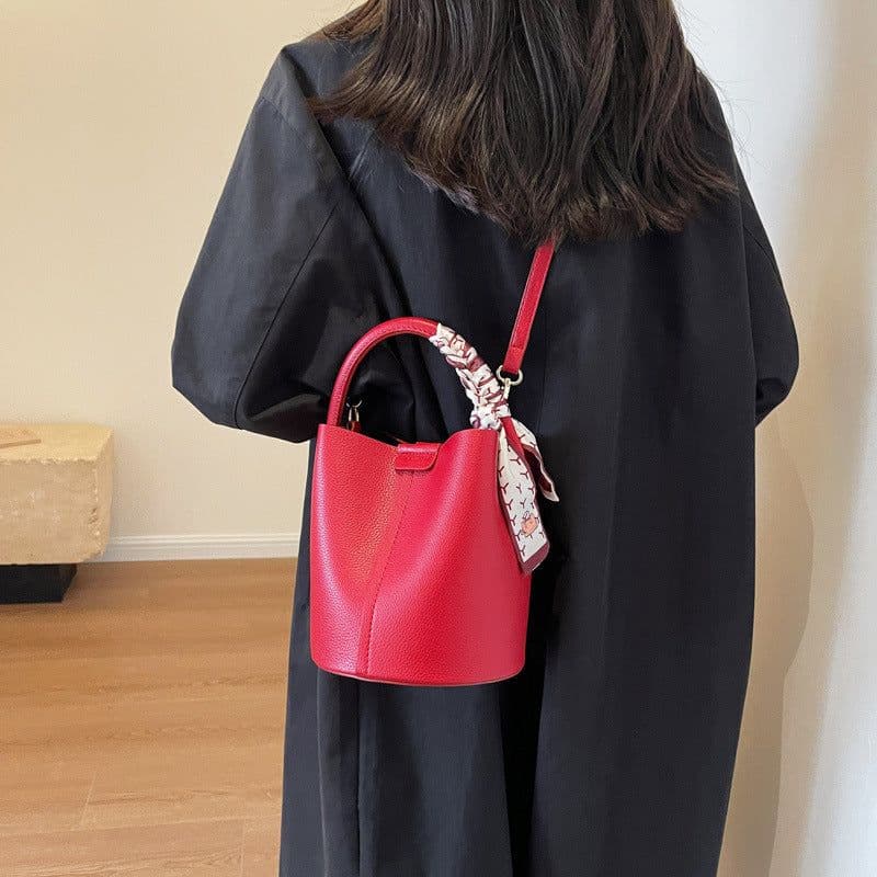 image-Large Capacity Commuter Bag Vegetable Basket Fashionable Portable Crossbody