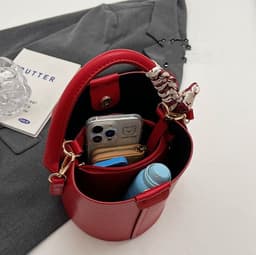 image-Large Capacity Commuter Bag Vegetable Basket Fashionable Portable Crossbody