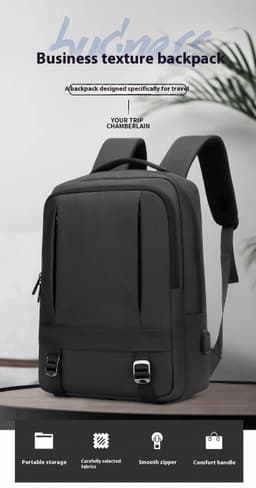 image-Men's Business Travel Backpack Men's Fashion