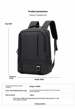 image-Men's Business Travel Backpack Men's Fashion