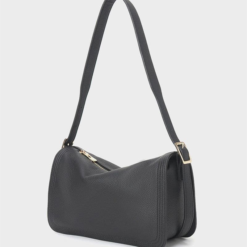 image-Women's First Layer Cowhide Large Capacity Crossbody Bag