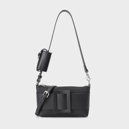 image-Underarm Leather Women's Portable Messenger Bag
