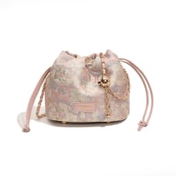 image-Women's Woven Embroidered Jacquard Chain Crossbody Bag