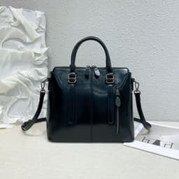 image-Large-capacity Bucket Retro Shoulder Messenger High-grade Tote Bag