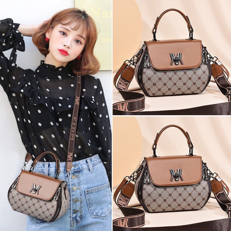 image-Fashion Women's Printed Handbag High Sense Handbag
