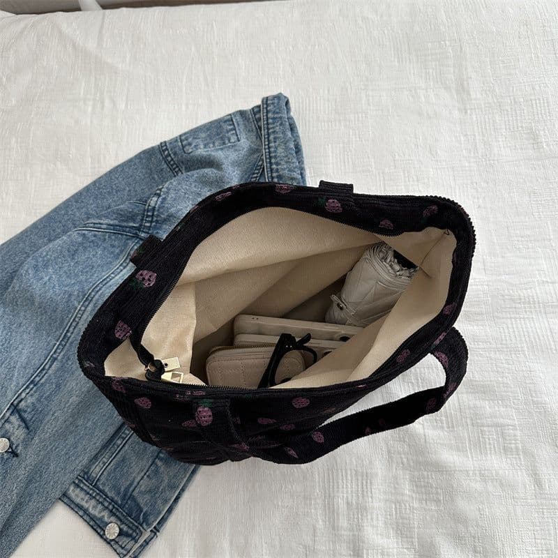 image-Portable Tote Bag Large Capacity Beautiful Simple Fashion Preppy Style Casual Cool Shoulder Bag