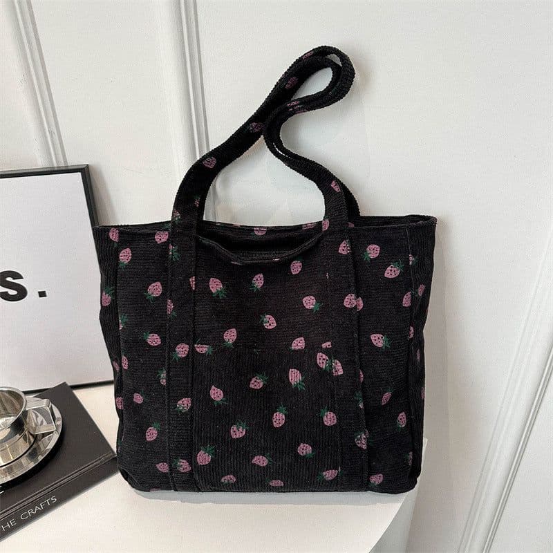 image-Portable Tote Bag Large Capacity Beautiful Simple Fashion Preppy Style Casual Cool Shoulder Bag