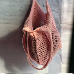 image-Vacation Style Vintage Ins Crochet Shoulder Hand-carrying Knitting Bag For Women