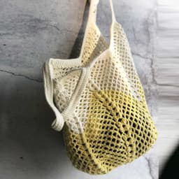 image-Vacation Style Vintage Ins Crochet Shoulder Hand-carrying Knitting Bag For Women