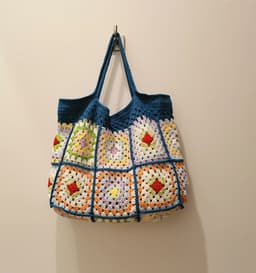 image-Diy Material All-match Shoulder Summer Autumn New Style Woven Portable Woolen Yarn Bag